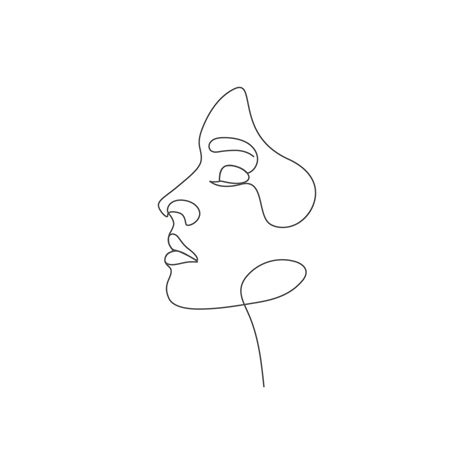 woman face line drawing|line drawing of female face.